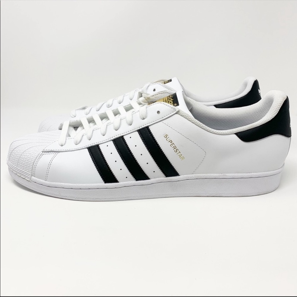 NEW Mens Adidas White Superstar Sneakers 20